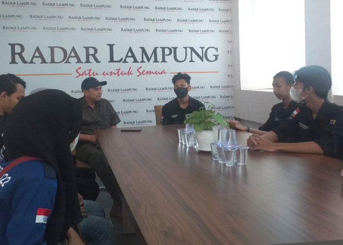Himatemia Unila Belajar Jurnalistik ke Radar Lampung