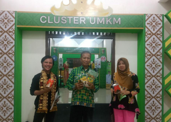 Anjungan Lampung Timur Gelar Lelang Produk UMKM dan Temu Usaha di Pekan Raya Lampung