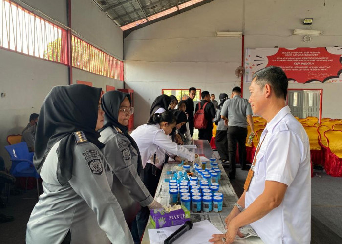 Petugas Lapas Narkotika Bandar Lampung Dites Urine, Begini Hasilnya