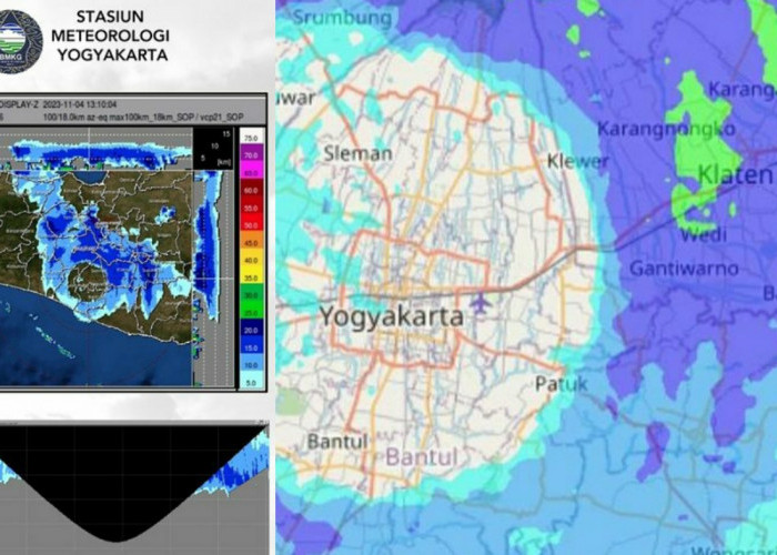 Fenomena Citra Radar Cuaca Melingkar di Wilayah Yogyakarta, Begini Penjelasan BMKG