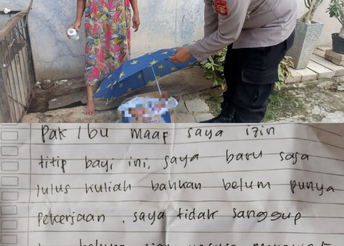 Bayi Dalam Kardus Ditemukan di Sukarame Bandar Lampung, Ada Surat Dari Sang Ibu, Isinya..