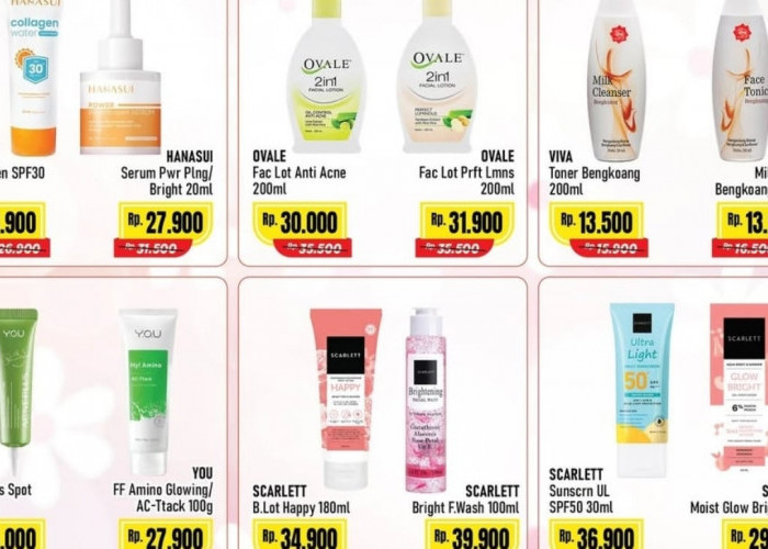 Promo Skincare Wajah di Alfamart, Ada Diskon Beauty Fair Hingga 45 Persen, Cek Katalognya