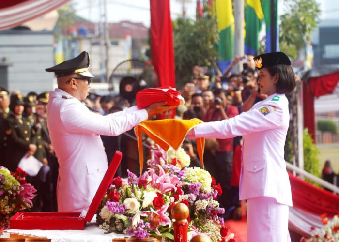 Upacara HUT ke-81 RI, Mirza Serukan Lampung Berdaulat, Adil dan Makmur