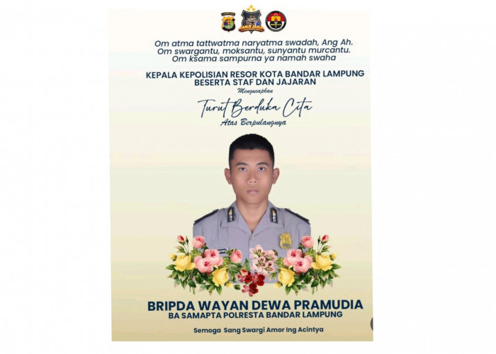 Polresta Bandar Lampung Kembali Berduka: Bripda Wayan Gugur Setelah Enam Hari Kritis di ICU