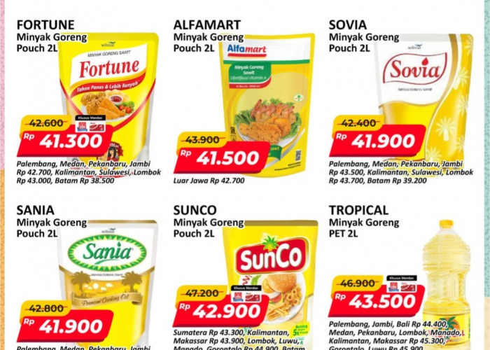 Promo JSM Alfamart Periode 18–20 September 2026, Minyak Goreng Kemasan 2 Liter Mulai Rp 41 Ribuan