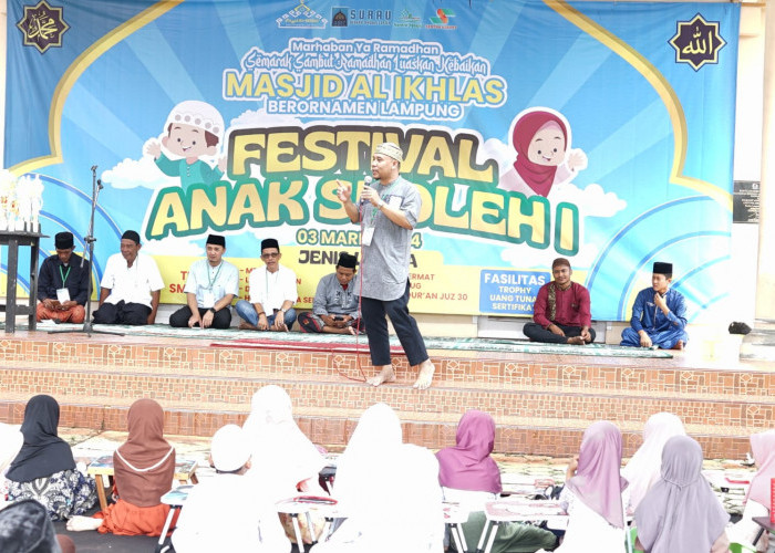 Ramadan Luaskan Kebaikan: Gebyar Sambut Ramadan di Masjid Al Ikhlas Berornamen Lampung