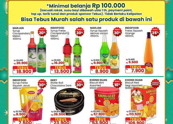 Promo Indomaret Senin 17 Februari 2025, Ada Diskon Sirup Spesial Festival Ramadhan 