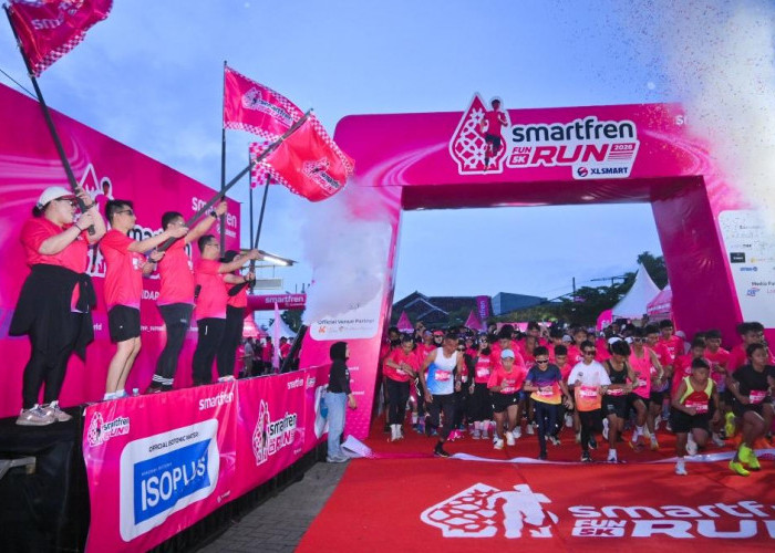 Lewat Fun Run 2026, Smartfren Perkuat 'Jagoan Sinyal Se- Indonesia' di Lampung