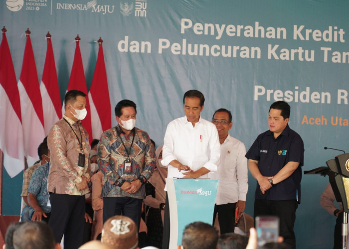 Presiden Jokowi Luncurkan Kartu Tani Digital dan KUR BSI