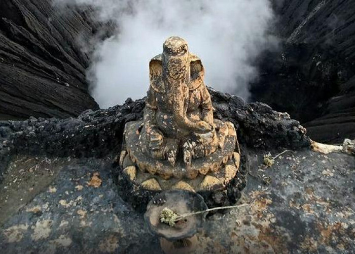 Heboh, Arca Ganesha di Gunung Bromo Tiba-Tiba Menghilang, Begini Kronologinya