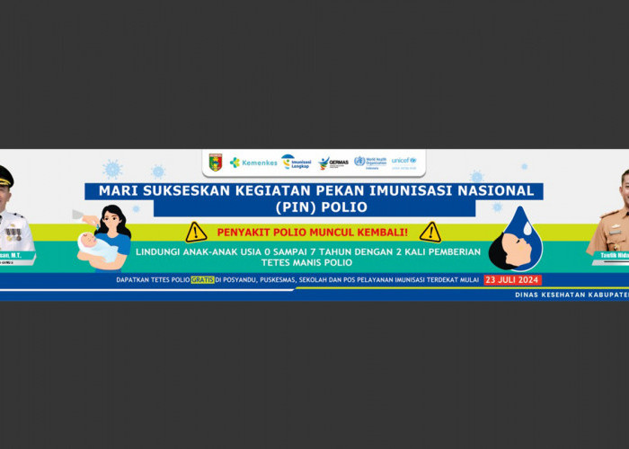 Imunisasi Polio di Tanggamus Lampung Sasar 91.260 Anak 