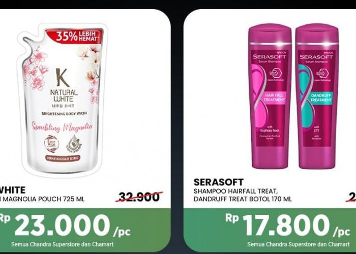 Promo Menyala Weekend, Perlengkapan Kamar Mandi hingga Deterjen Murah di Chandra Mall Lampung