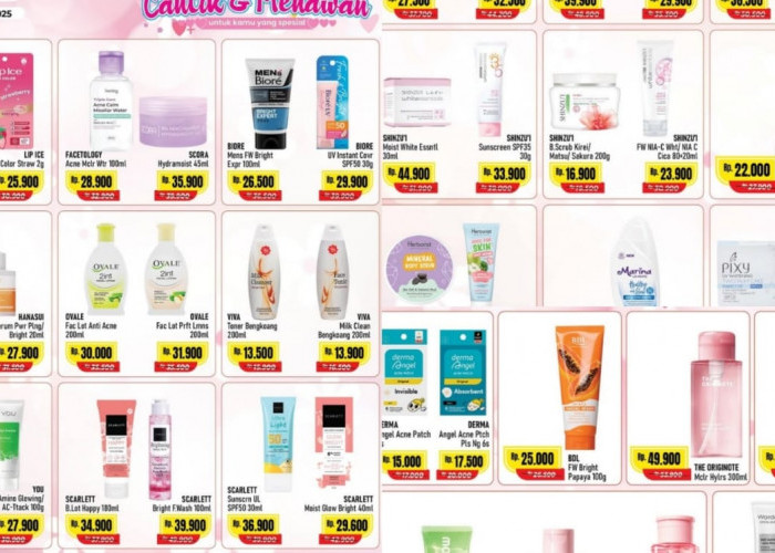Glowing Maksimal Sebelum Lebaran Idul Adha, Borong Promo Skincare Murah Berkualitas dari Alfamart