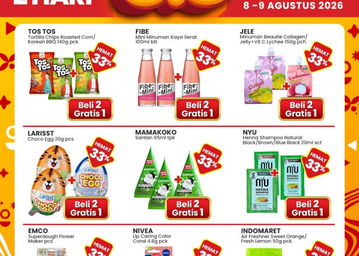 Promo Double Date 8.8 Indomaret Tebar Promo Beli 2 Gratis 1, Berlaku Cuma Dua Hari