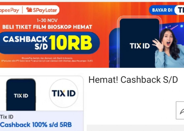 Promo Nonton Bioskop Dengan ShopeePay Hari Ini, Klaim Sekarang!