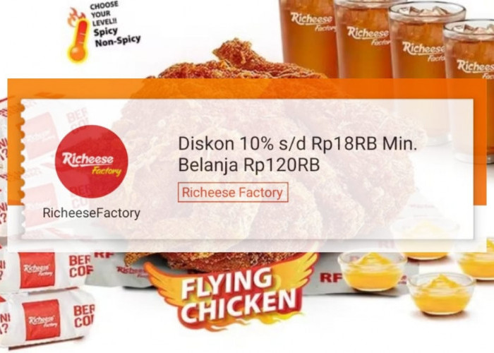 Promo ShopeeFood Hari Ini, Dapatkan Diskon Richeese Factory Lampung Sampai 10 Persen