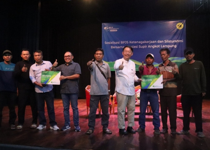 Hamdalah, Para Sopir Angkot di Bandar Lampung dapat Asuransi BPJS TK, ini Detilnya