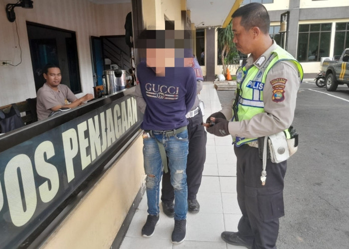 Pengendara Motor di Bandar Lampung Diamankan Polisi, Simpan Pisau dan Kunci Letter T
