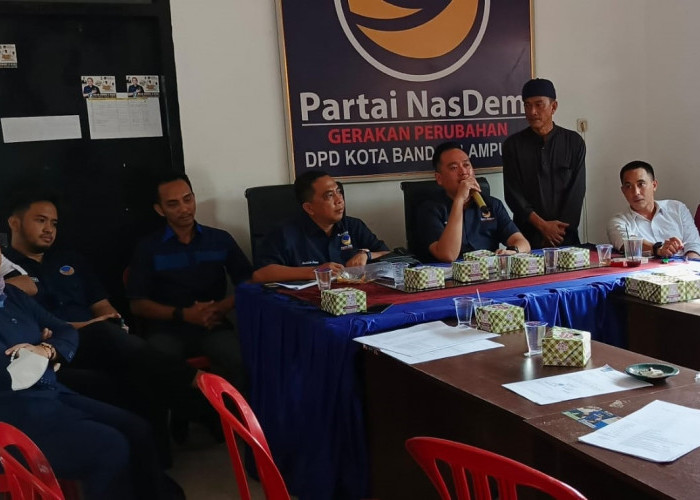 Dorong Fauzan Sibron Maju Pilwakot, Ketua DPD NasDem Bandar Lampung: Beliau Sudah Sangat Pantas!