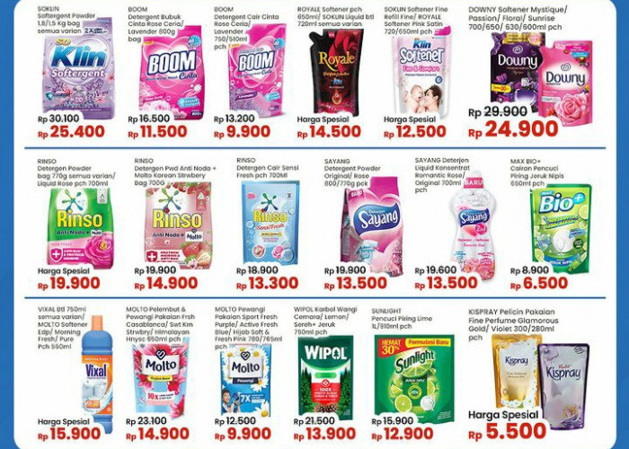 Promo Detergent Super Murah Di Indomaret, Cek Diskonnya Sekarang