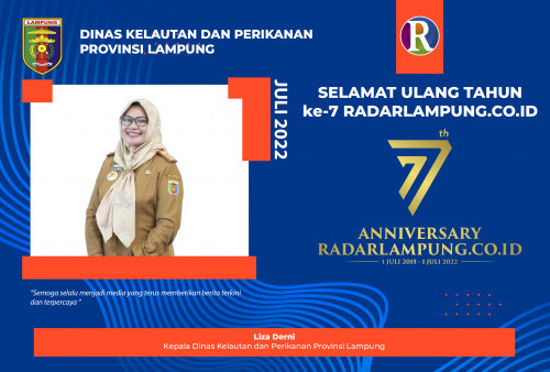 Dinas Kelautan dan Perikanan Provinsi Lampung Mengucapkan Selamat Hari Jadi ke-7 Radar Lampung Online