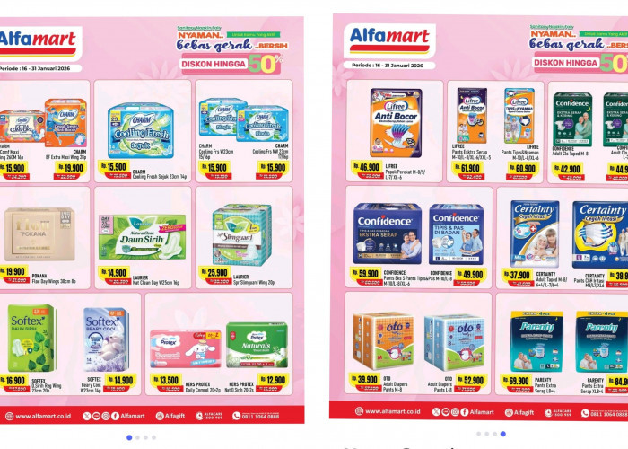 Promo Sanitary Napkin Fair Alfamart Diskon hingga 50 Persen, Pembalut Dan Popok Dewasa Harga Spesial