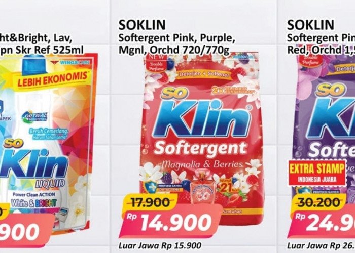 Promo Deterjen Murah Edisi Jumat Berkah di Alfamart, Borong Wangi Favoritmu Sekarang! Ini Katalognya
