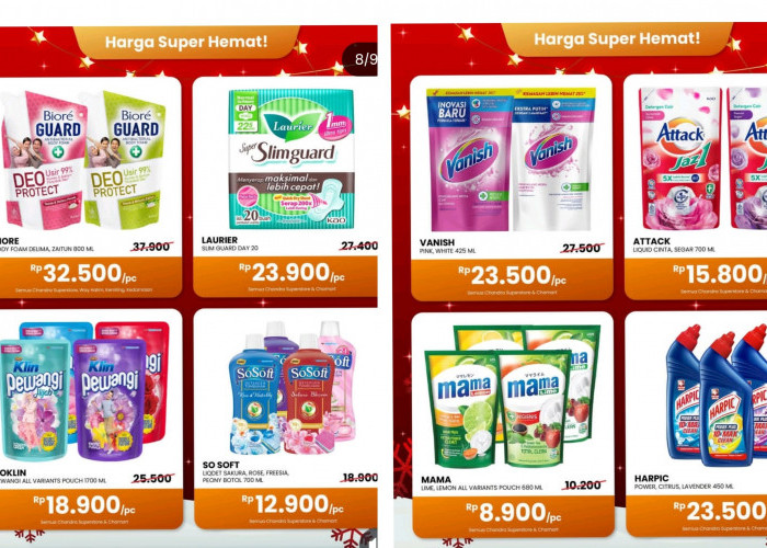 Promo Hebat Desember di Chandra Mall Lampung Hingga 10 Desember 2025, Super Hemat Produk Home Care Ini  
