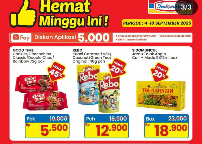 Promo Indomaret 9.9 Spesial Diskon Hemat 45 Persen, Ada Cemilan Cookies
