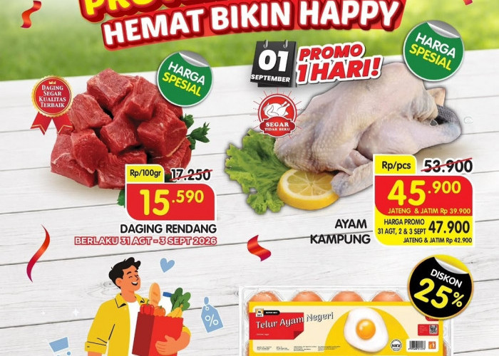 Katalog Promo Superindo hingga 3 September 2026, Daging Segar dan Telur Murah 