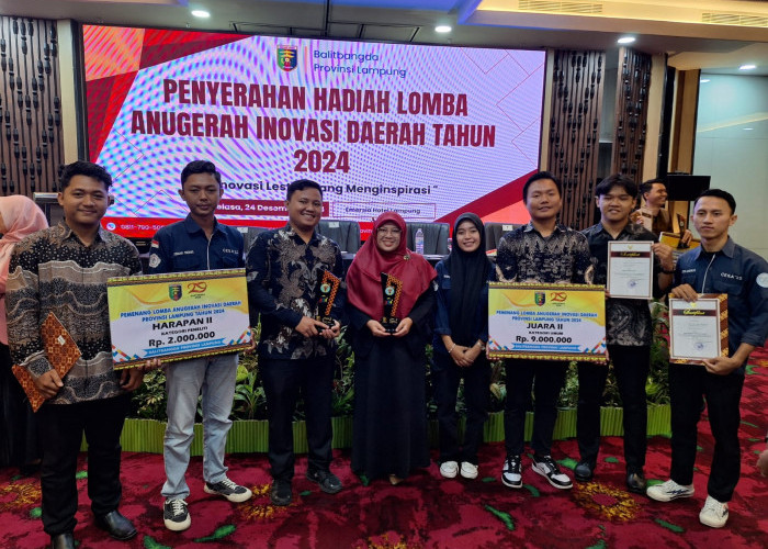 Mahasiswa Teknokrat Juara Lomba Anugerah Inovasi Daerah Provinsi Lampung 2024