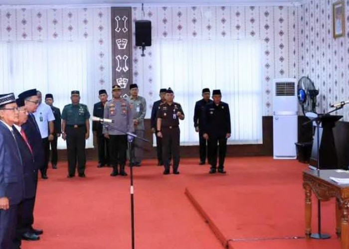 Awal Ramadan, Bupati Qudrotul Ikhwan Lantik Puluhan Pejabat Pimpinan Tinggi Pratama Tulang Bawang