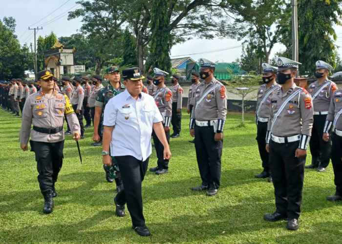 538 Personel Gabungan Amankan Nataru di Lampung Timur 