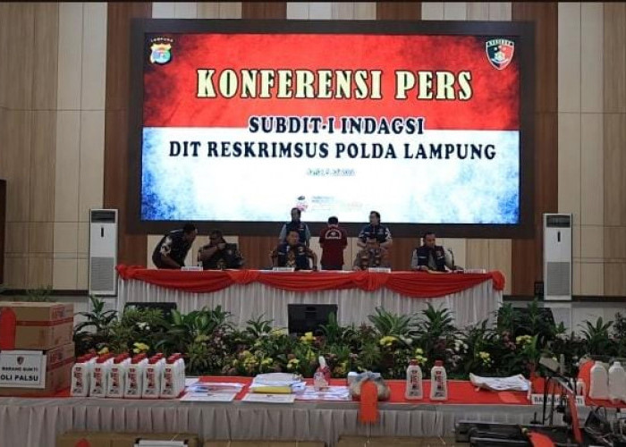 Terbongkar! Peredaran Oli Palsu yang Masuk ke Lampung Asal Tangerang Berhasil Diamankan, Ternyata...