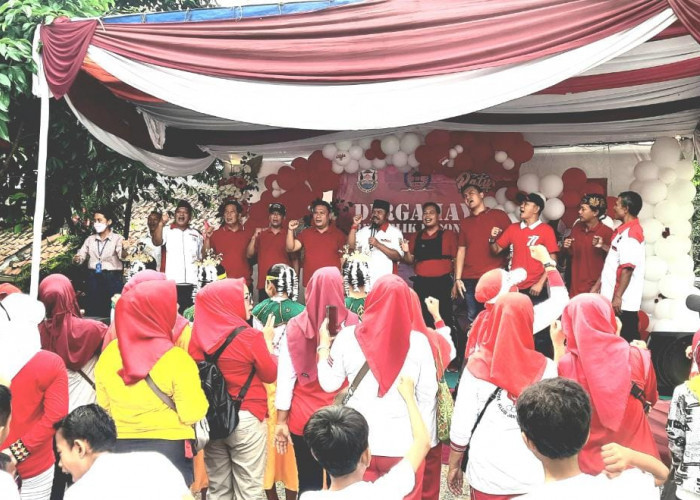 LPM Kecamatan Panjang Kolaborasi dengan Pasar Ratu Empok Meriahkan HUT Ke-77 RI