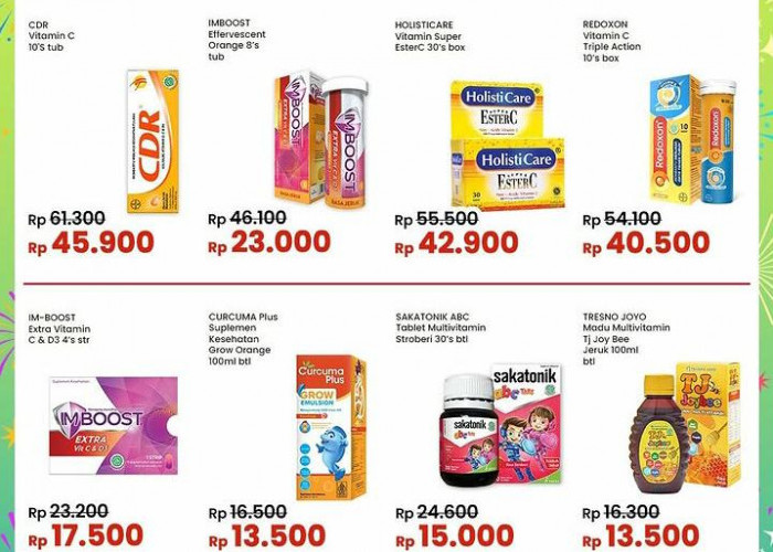 Dapatkan Promo Vitamin Indomaret Super Hemat, Cek Diskonnya Sekarang