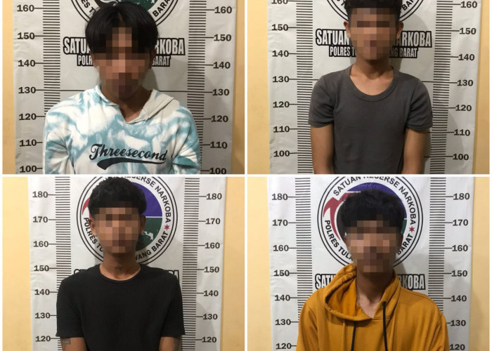 Pakai Ganja, Empat Pemuda Diamankan Polisi