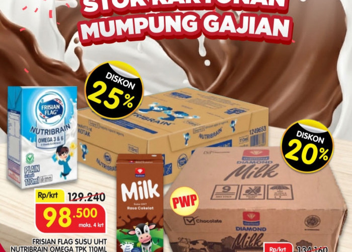 Promo Superindo Akhir Agustus 2026: Susu UHT Kartonan Diskon Hingga 25 Persen, Cek Harganya di Sini