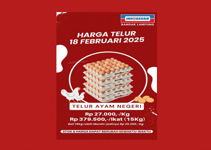 Promo Indogrosir Tawarkan Harga Telur Rp 25 Ribu per Kilogram, Ini Ketentuannya 