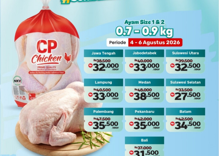 Promo Ayam Beku Prima Mart dan Kios Unggas 4–6 Agustus 2026, Cek Harga Lengkap Seluruh Wilayah