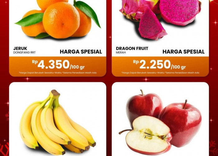 Harga Mulai 2 Ribuan Aja, Promo Hebat Desember Chandra Mall Lampung Untuk Buah Segar dan Camilan Anak