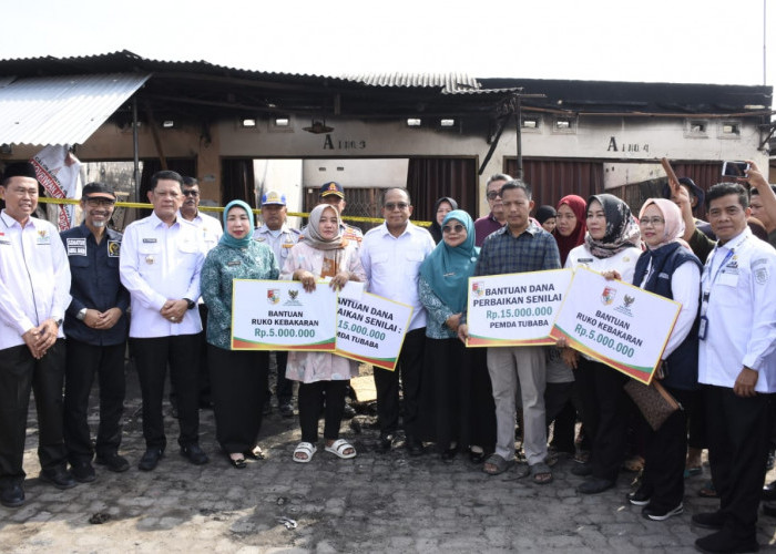 Kunker di Tubaba, Pj Gubernur Tinjau Pasar Panaragan Jaya