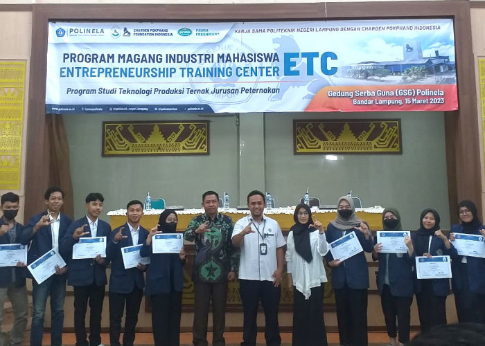 Polinela Gelar Magang Industri Mahasiswa Entrepreneurship Training Center Batch II Bersama CPFI