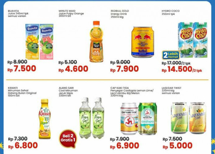 Promo Indomaret Senin 13 Januari 2025, Ada Diskon Minuman Jeruk Murah Mulai Rp 4 Ribu