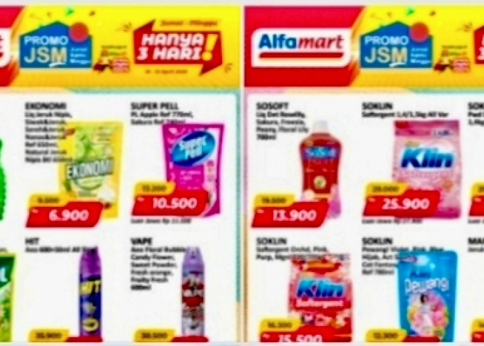 Emak Emak Merapat, Promo JSM Alfamart 10-12 April 2026, Belanja Hemat Deterjen So Klin dan SoSoft