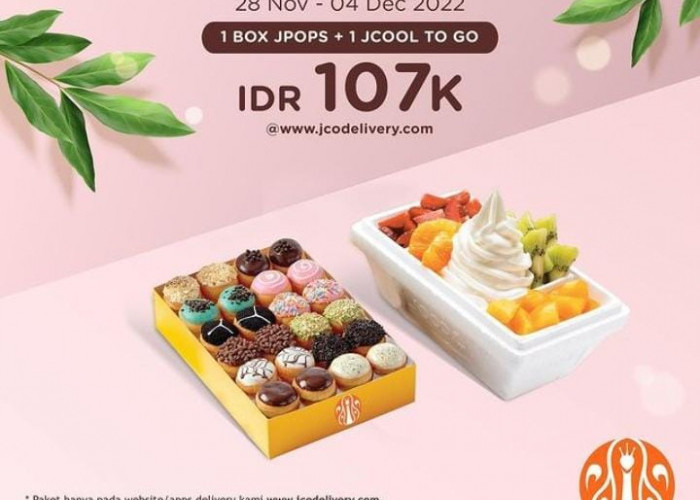 Promo JCO Indonesia Kembali Hadir, Rp 107 Ribu Dapat 1 Box Jpops Plus 1 Jcool To Go