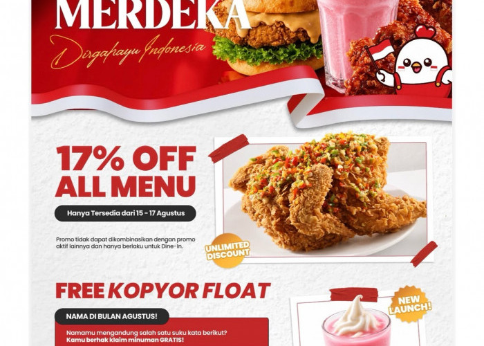 Mulai Besok, Pemilik Nama Ini Berhak Free Kopyor Float di J.Chicken, Cek KTP Kamu