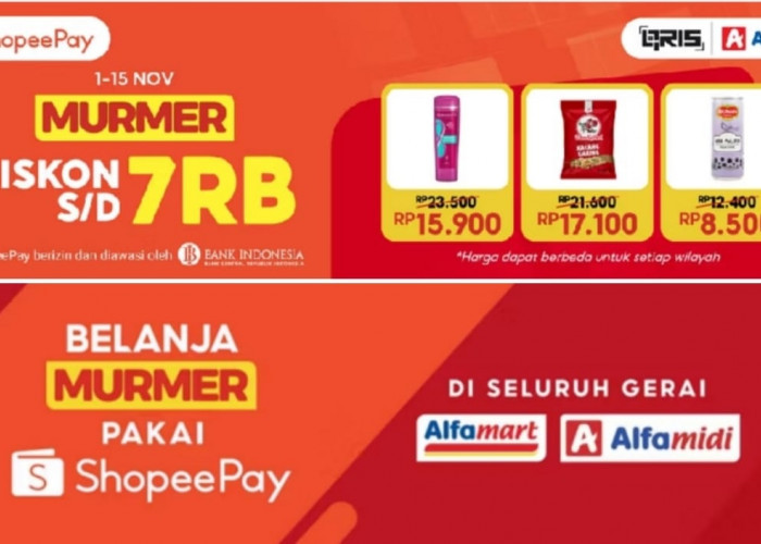 Belanja Hemat di Alfamart dan Alfamidi Dengan ShopeePay, Dapatkan Diskon Hingga Rp7 Ribu