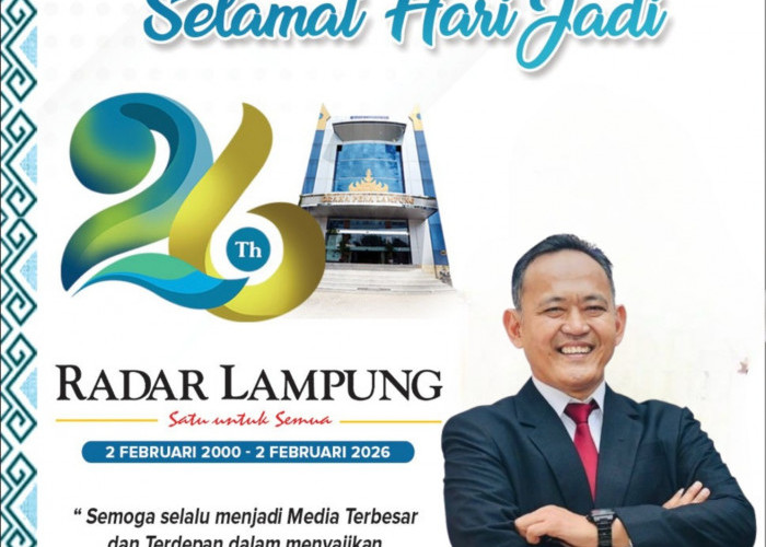 INSTITUT BAKTI NUSANTARA MENGUCAPKAN SELAMAT HARI JADI RADAR LAMPUNG KE 26