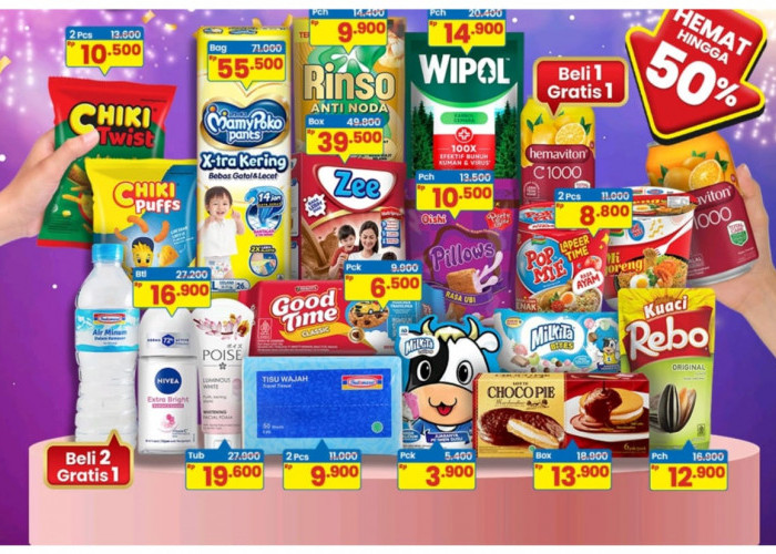 Pesta Awal Tahun Bersama Indomaret 25 Desember 2025 - 7 Januari 2026, Hingga Hemat 50 Persen